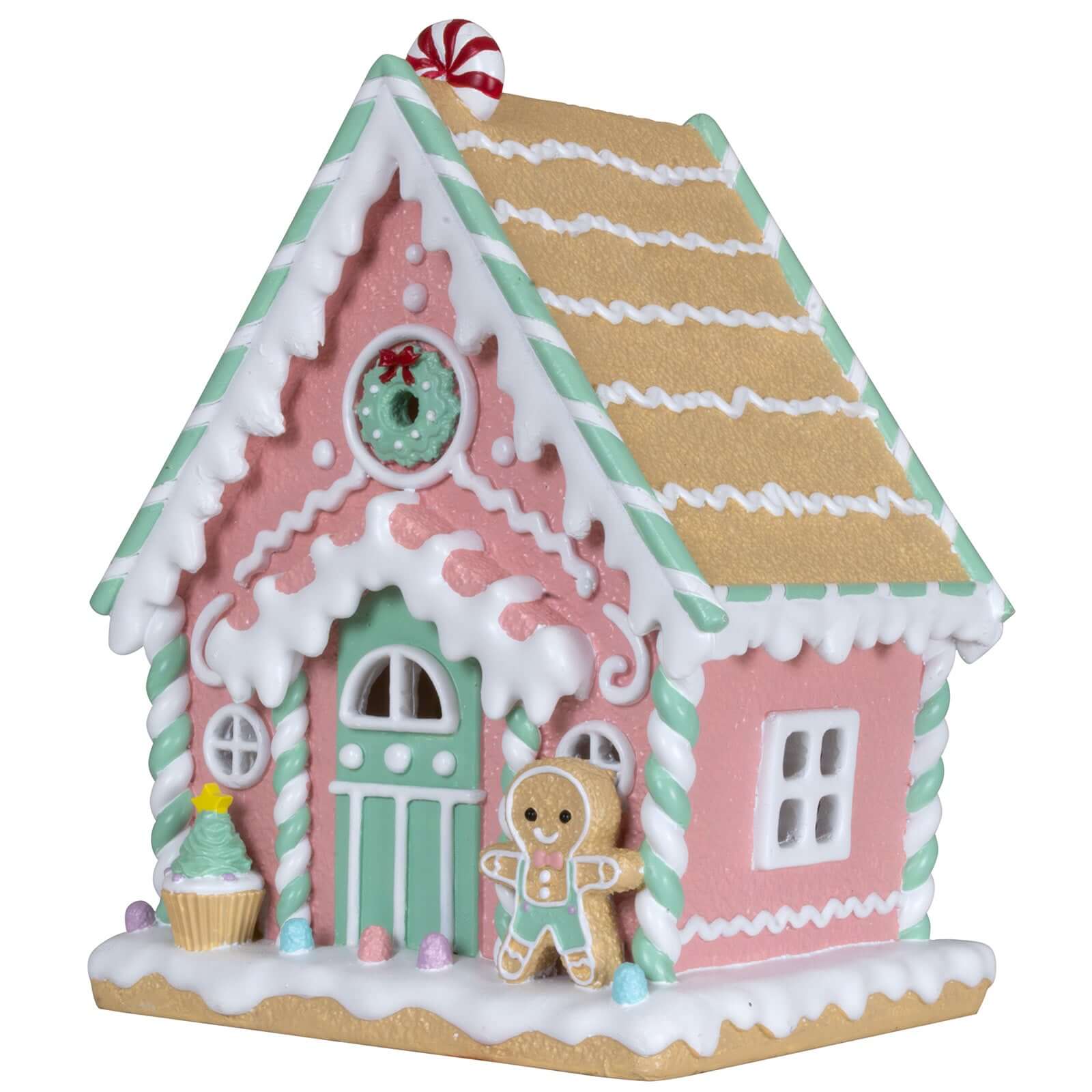 LED Lebkuchenhaus 25cm bunt