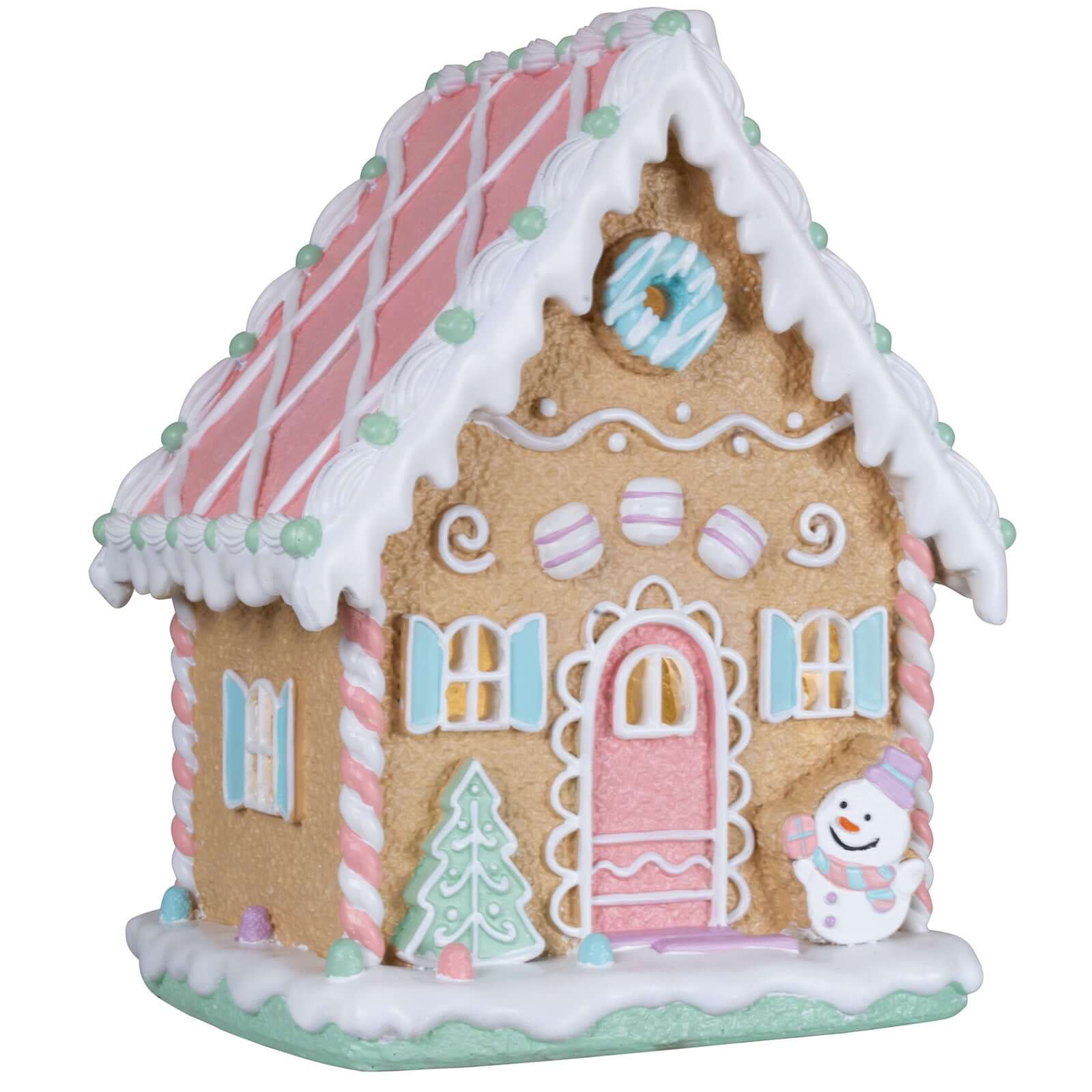 LED Lebkuchenhaus 26cm bunt