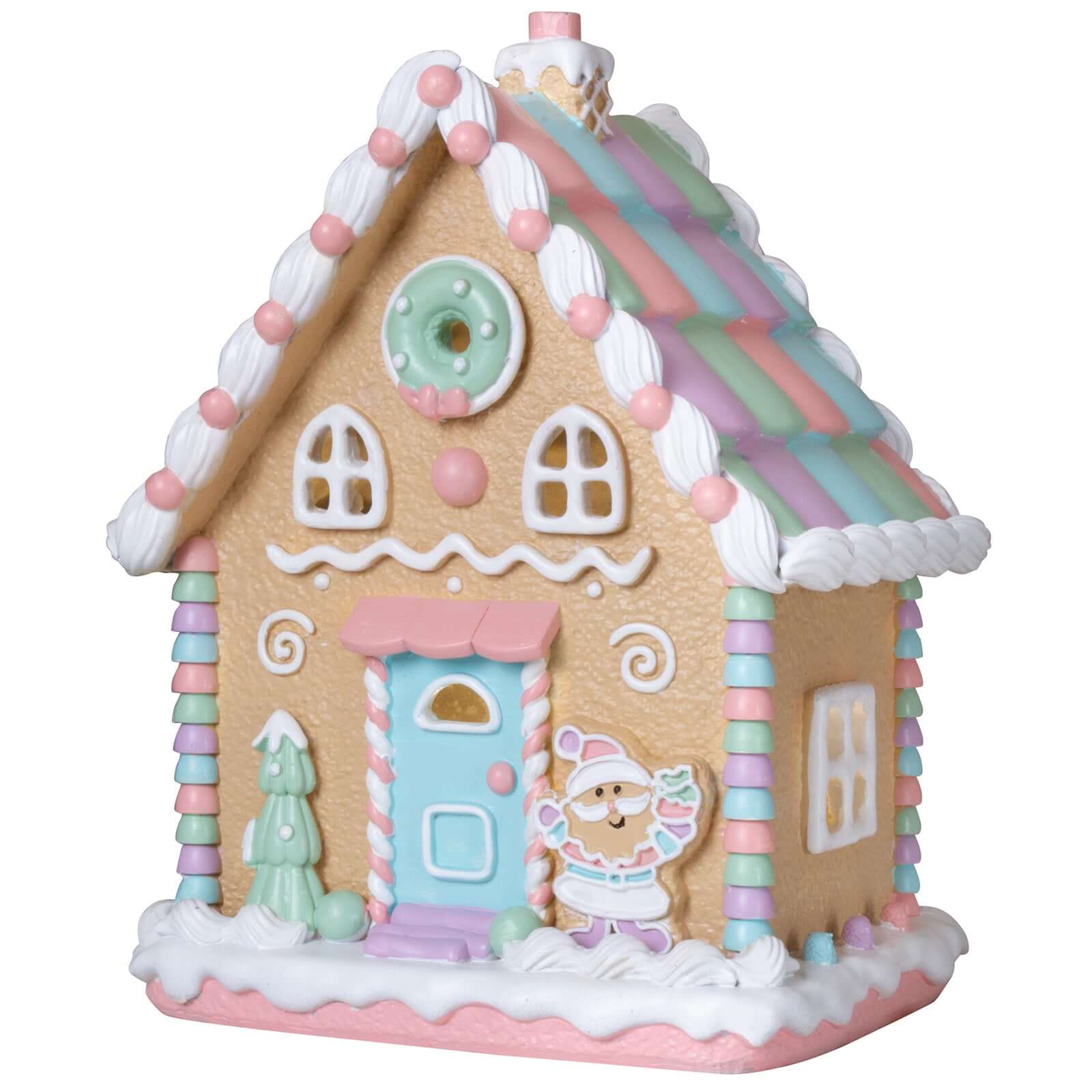 LED Lebkuchenhaus 25cm bunt