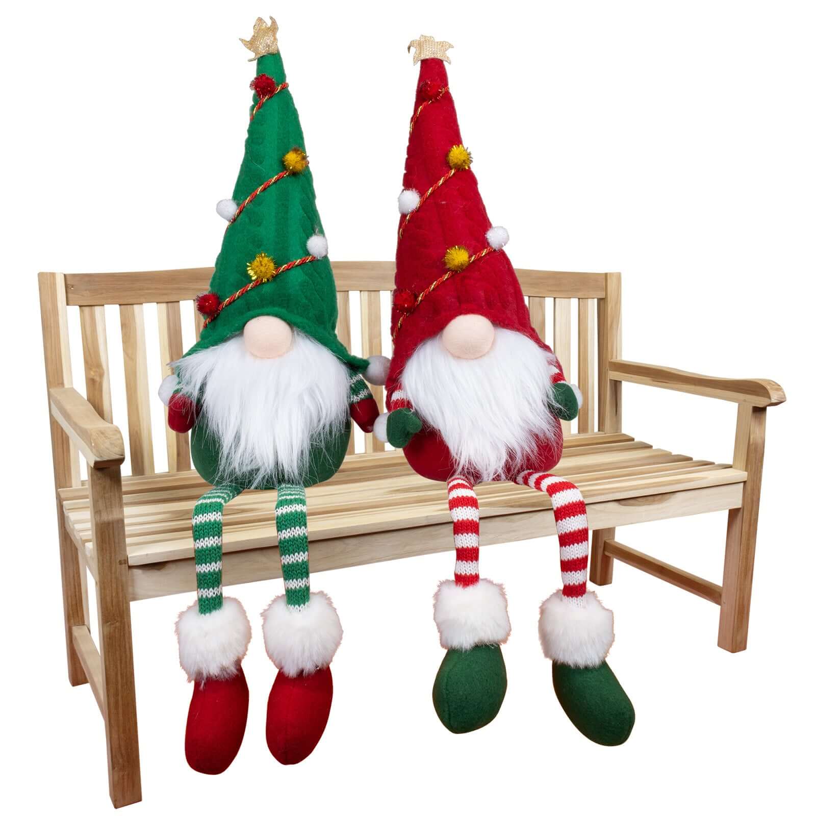 Wichtel, 2 Designs, 22cm (50cm) Kantenhocker, 2 Stück