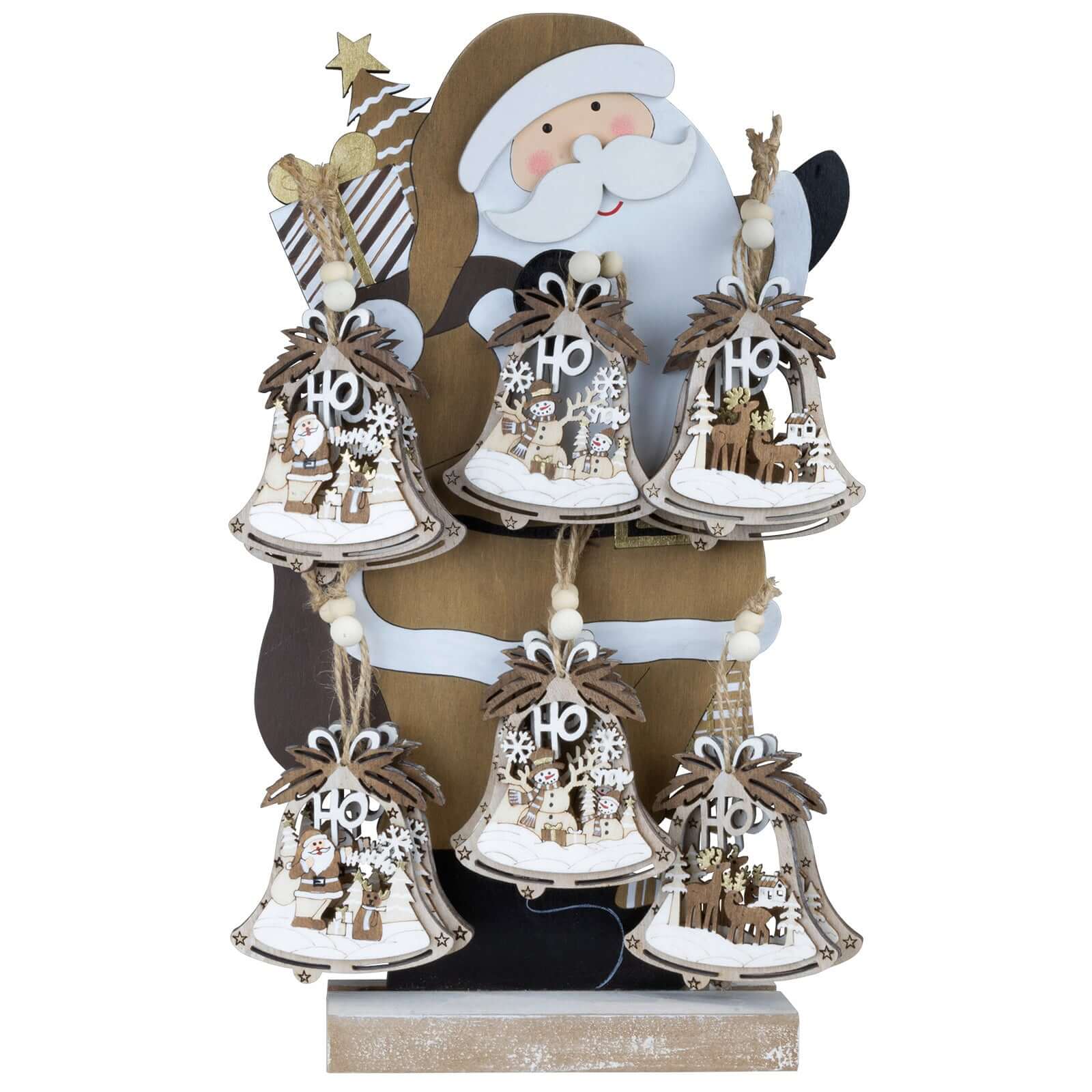 Baumschmuck Holz 8cm im 12er Display