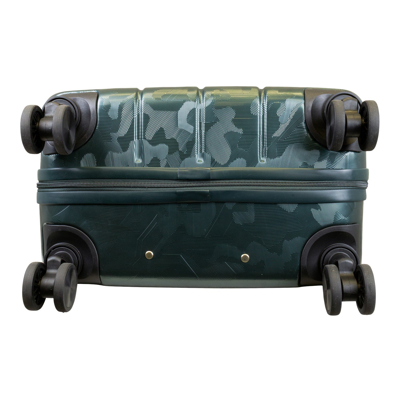 Hartschale Handgepäck Koffer Camouflage Flecktarn dunkel-grün