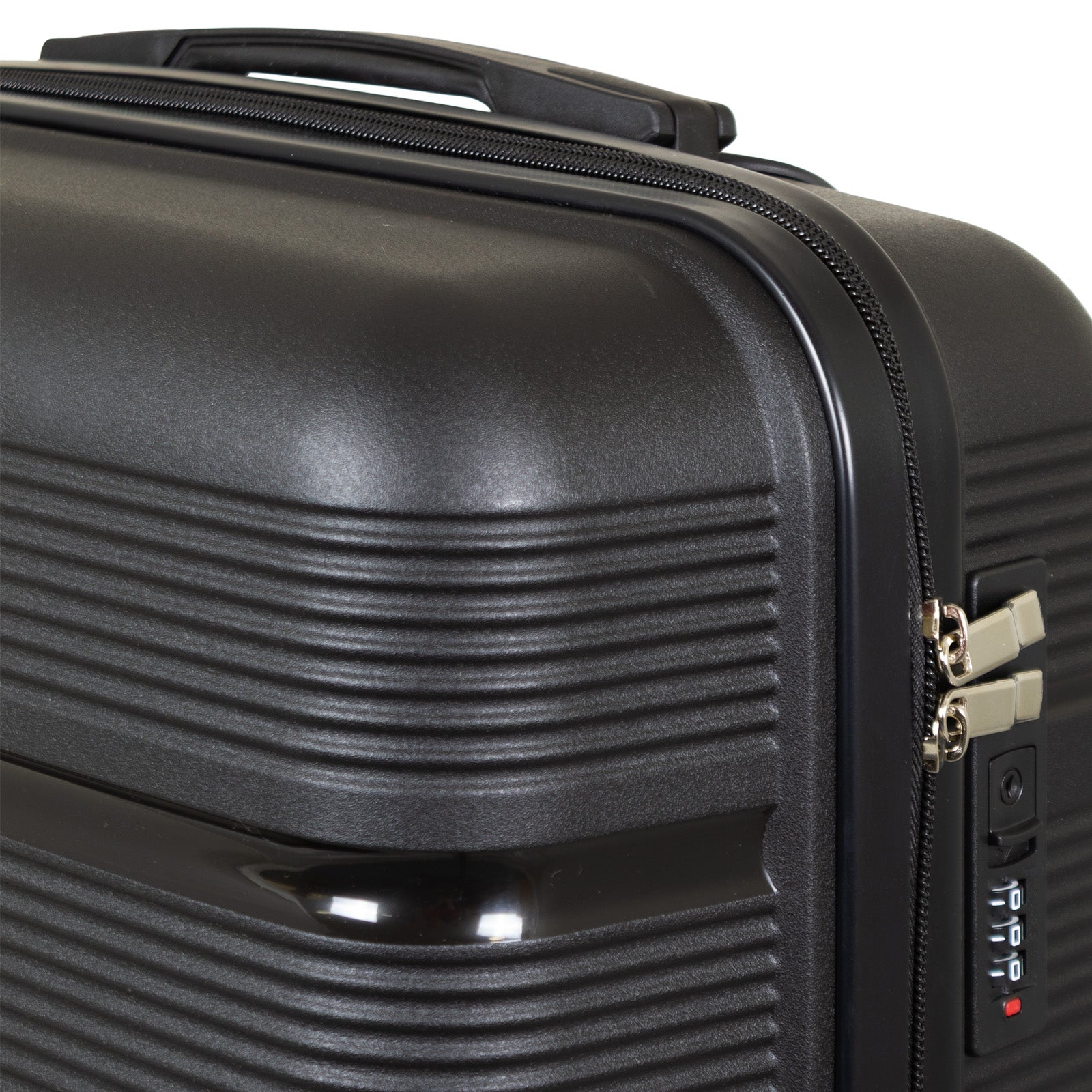 Hartschale PP Mittlerer Reisekoffer Aruba schwarz