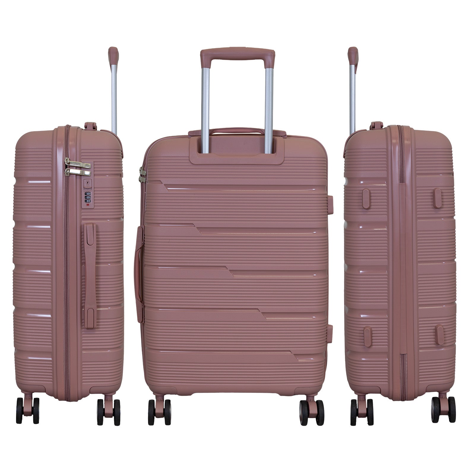 Hartschale PP Mittlerer Reisekoffer Aruba roségold