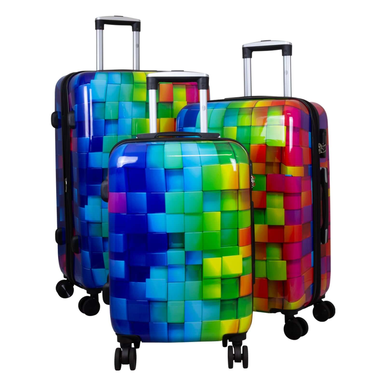 Polycarbonat Kofferset 3tlg Mosaik