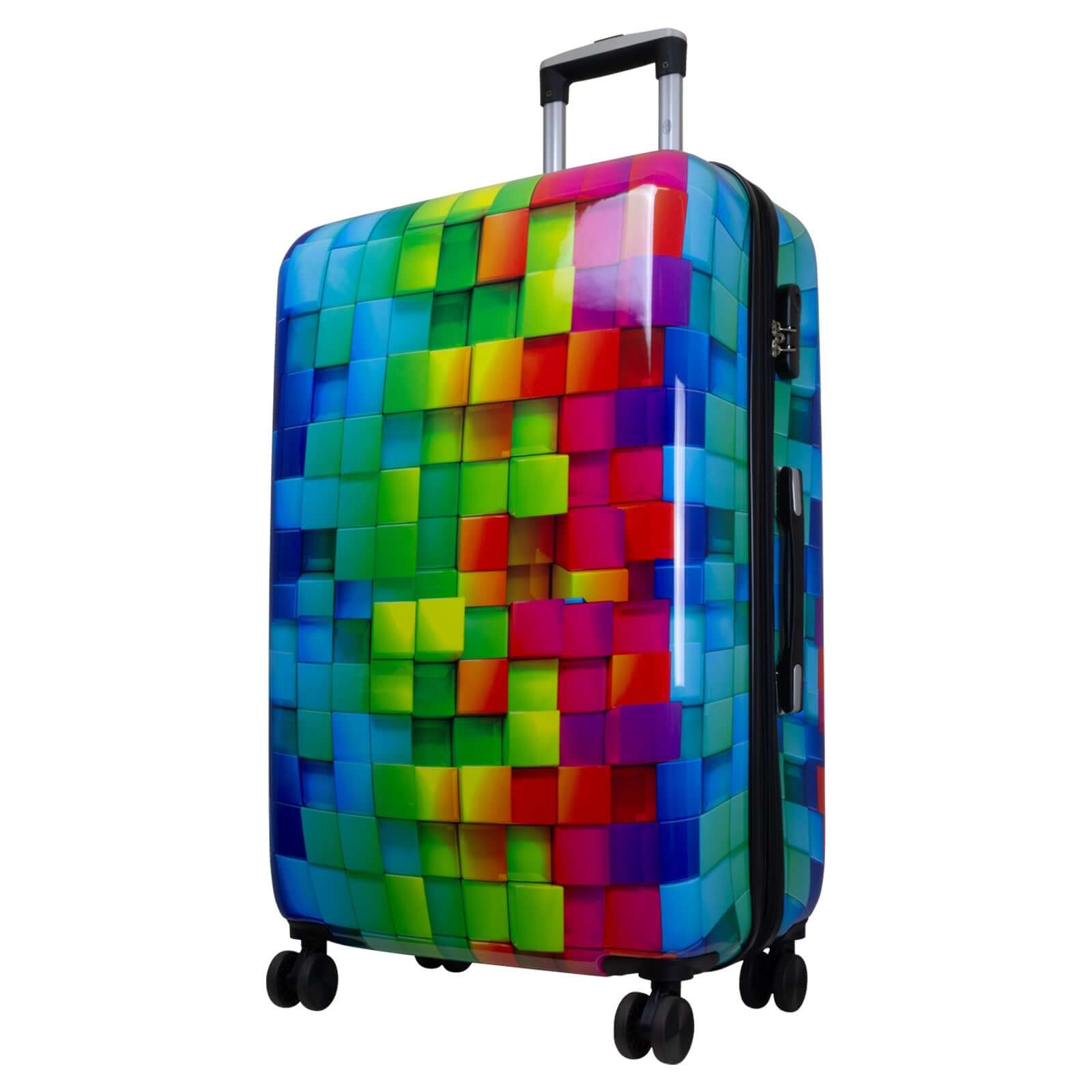 Polycarbonat großer Reisekoffer Mosaik - Größe L