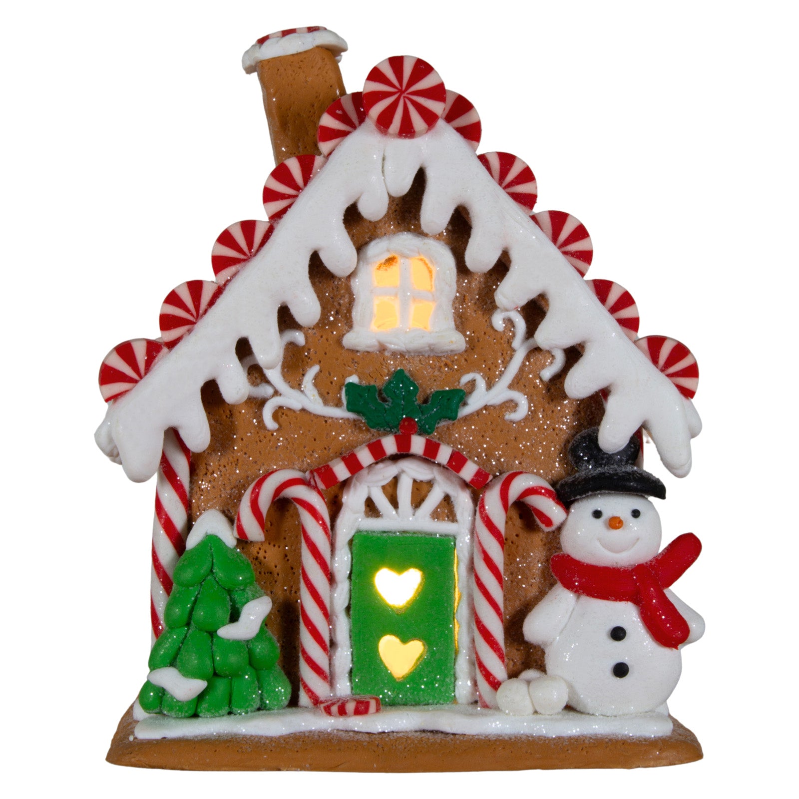 LED Lebkuchenhaus 14cm bunt