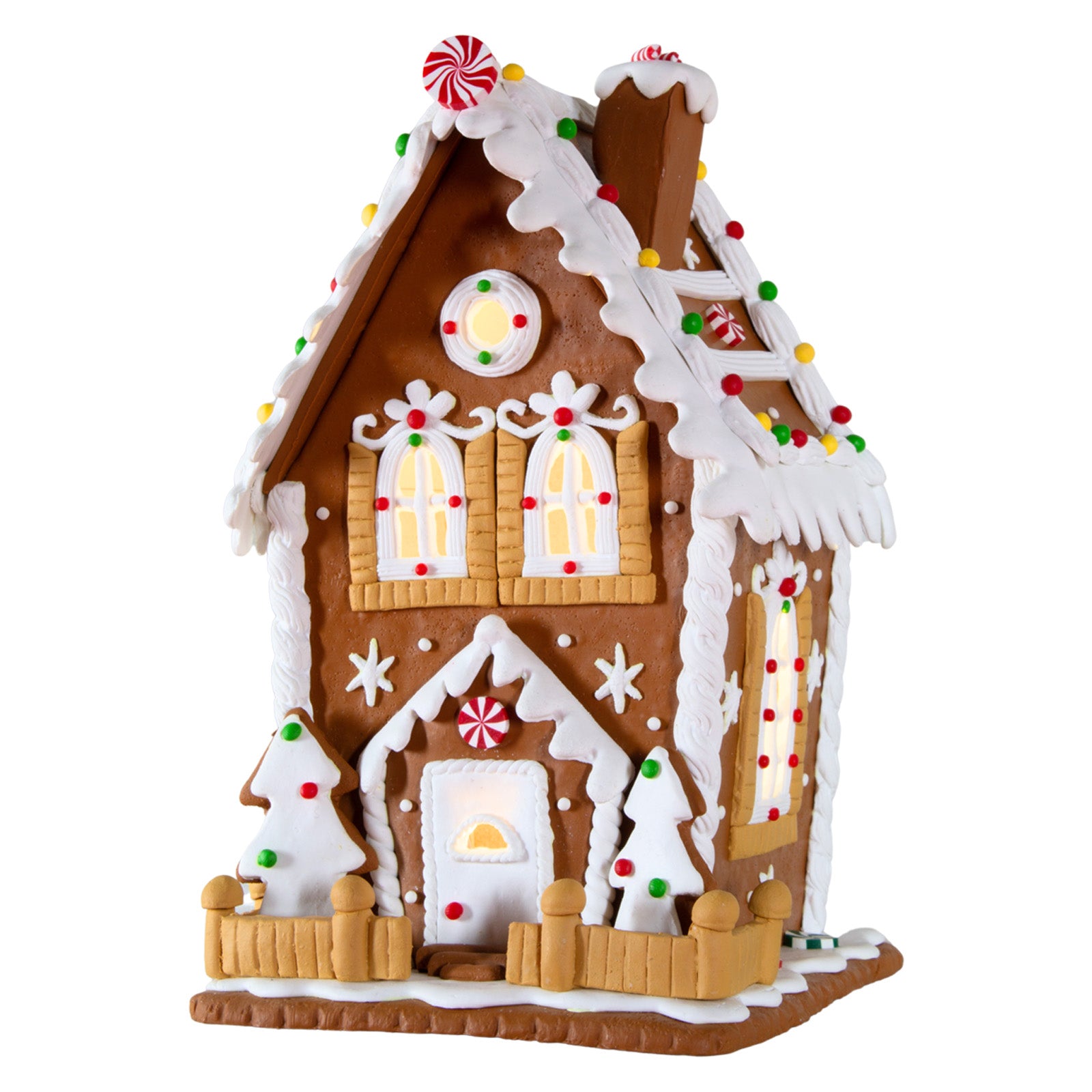 LED Lebkuchenhaus 21cm bunt