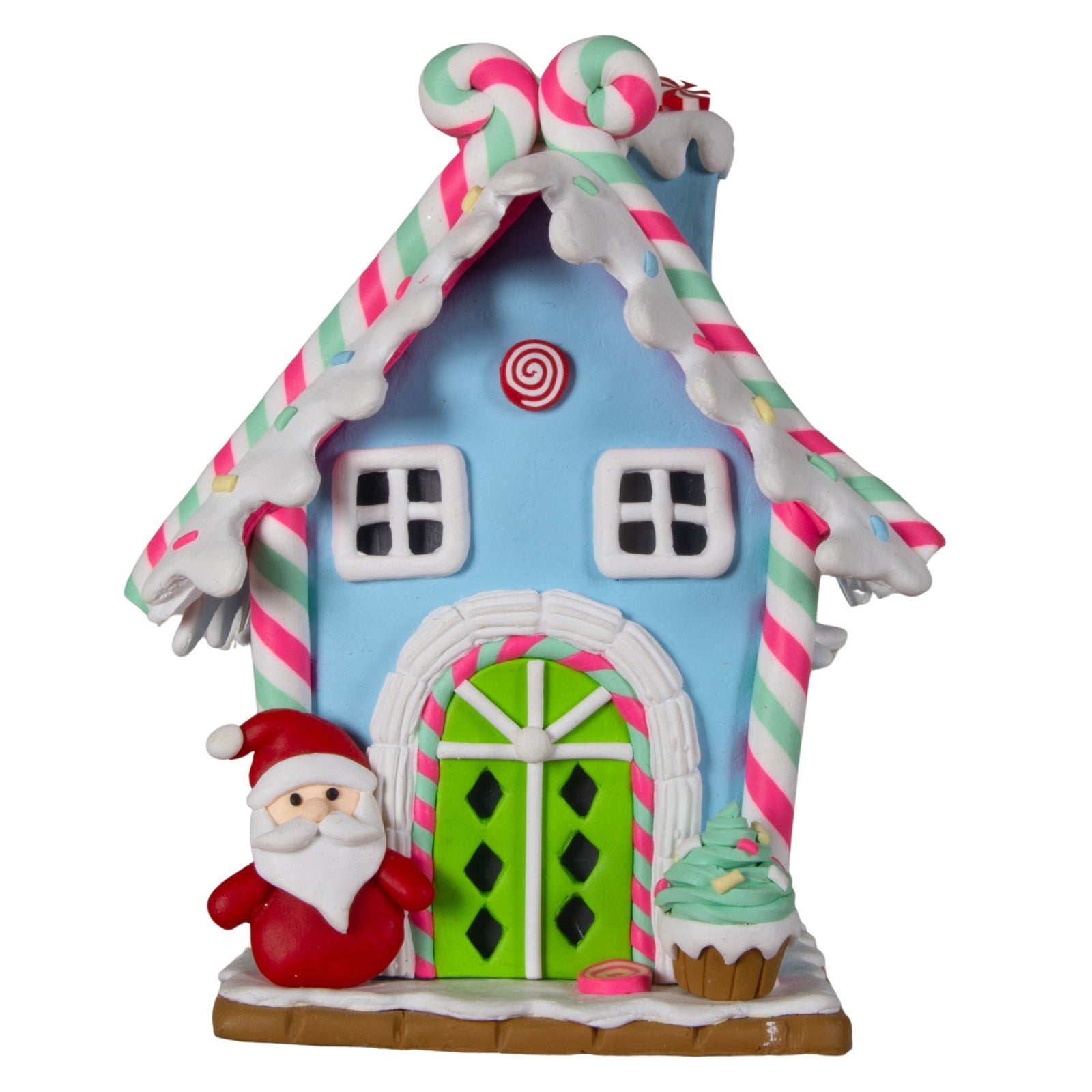 LED Lebkuchenhaus 10cm, 3er Pack mit 3 Designs