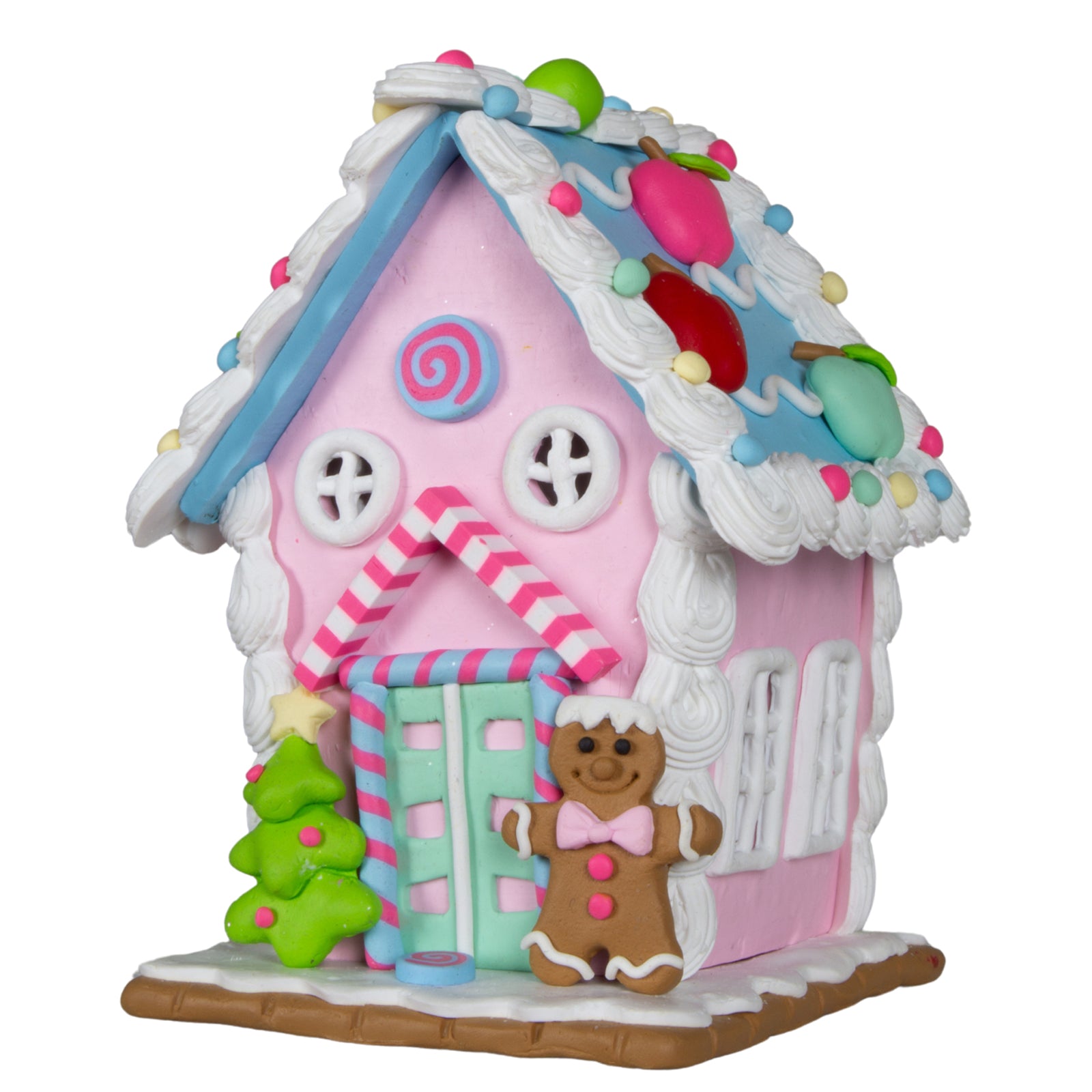 LED Lebkuchenhaus 10cm, 3er Pack mit 3 Designs