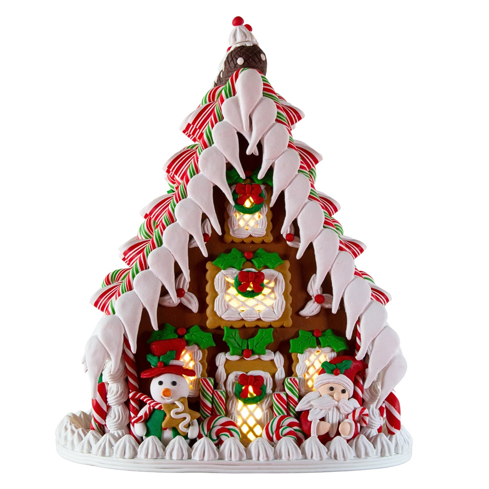 LED Lebkuchenhaus 26cm bunt