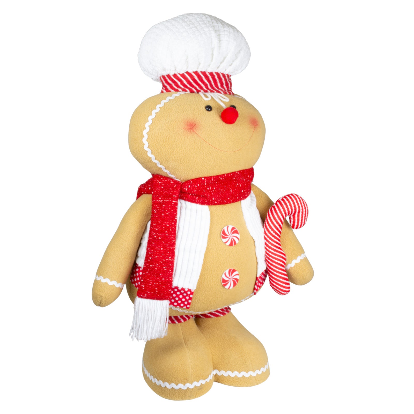 Lebkuchenfigur ausziehbar 75-136cm (96-160cm) Dekofigur 2 Designs mit Zuckerstange