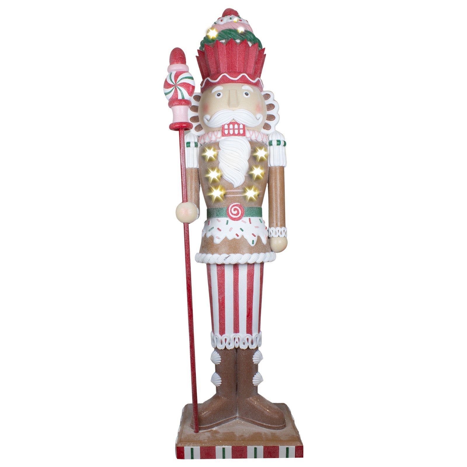 LED Nussknacker 152cm, Polyresin, VE-1