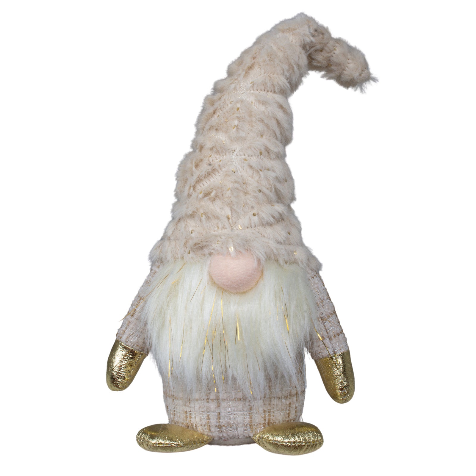 Wichtel 26cm sitzend mit Goldakzenten