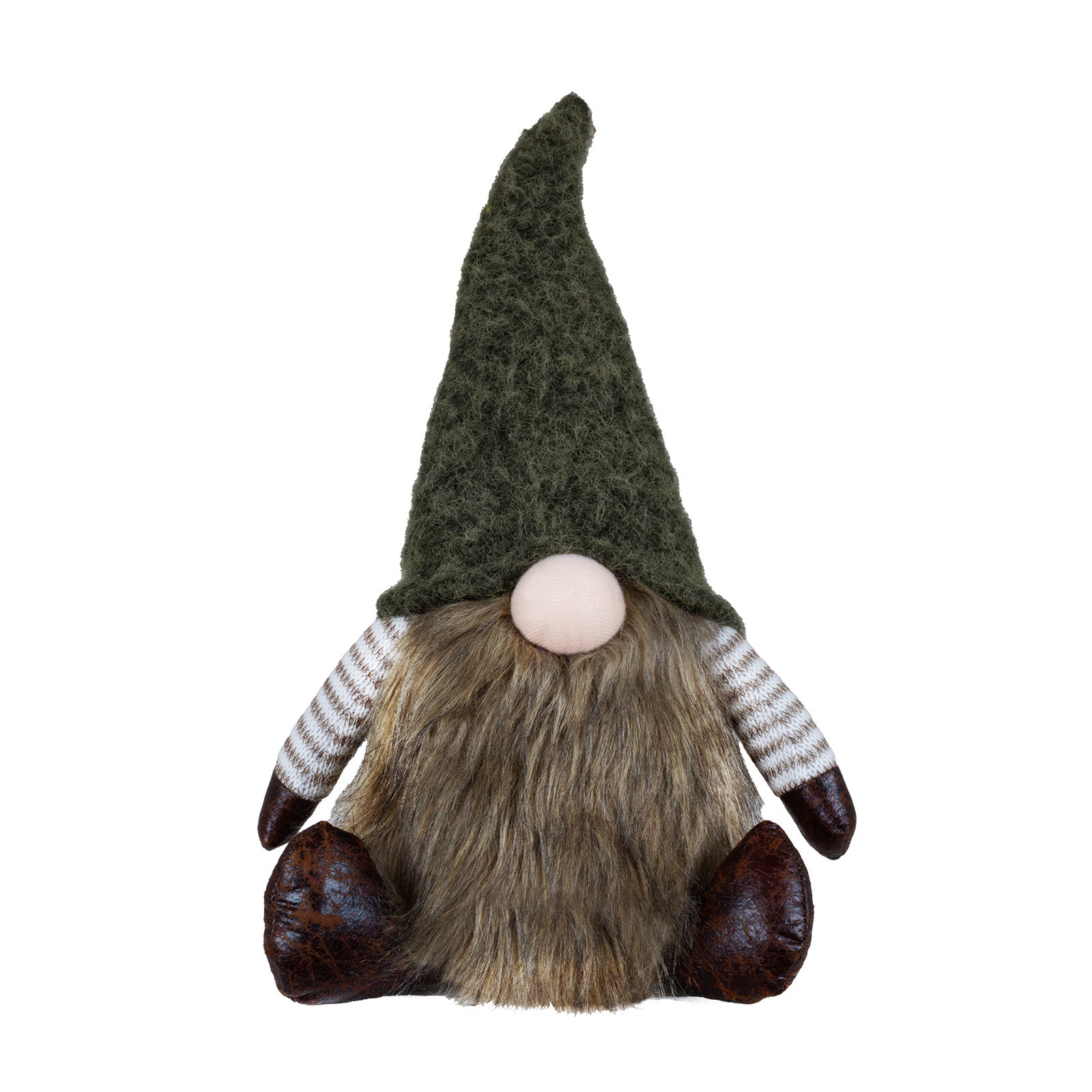 Wichtel 40cm sitzend mit grüner Zipfelmütze