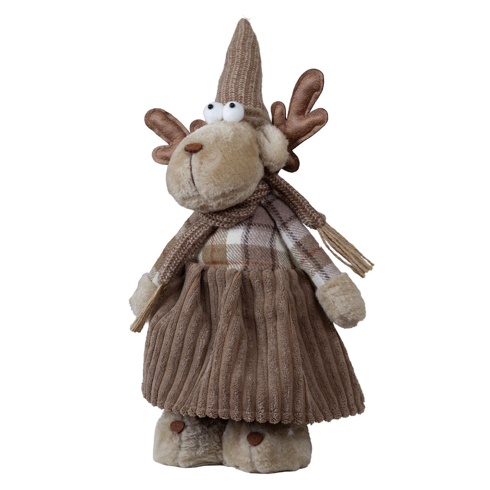 Elch mit Teleskopbeinen 59-68cm – 2 Designs, Handgefertigt