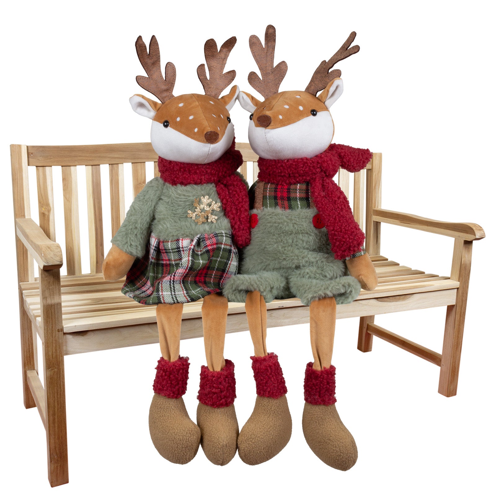 Hirsch Kantenhocker 30cm – 2 Designs, Handgefertigt