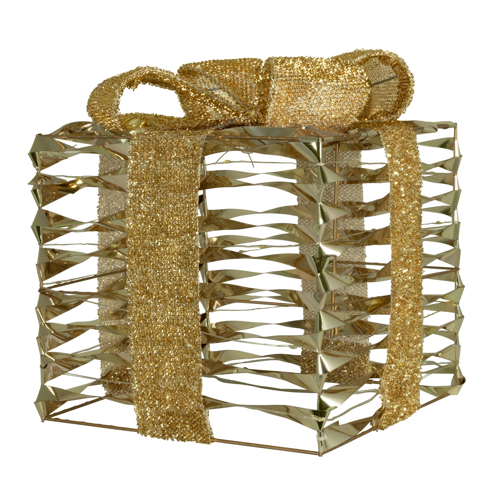 LED Geschenkboxen Set 3-teilig – Gold, mit Timerfunktion