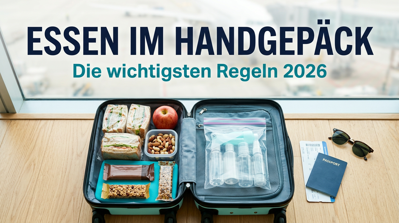 Essen im Handgepäck: Regeln 2026 + Airline-Vergleich