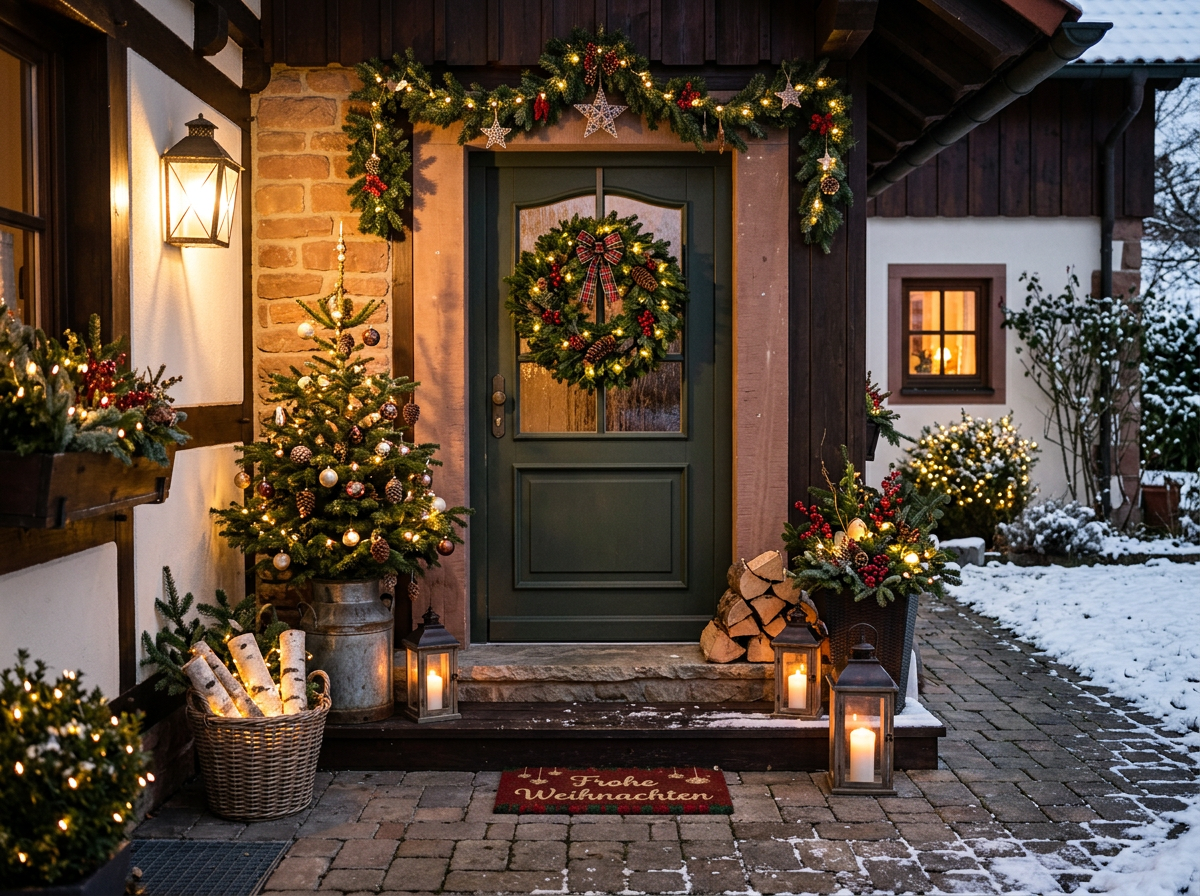 Eingangsbereich Weihnachtsdeko außen 11 Ideen für einen einladenden Hauseingang