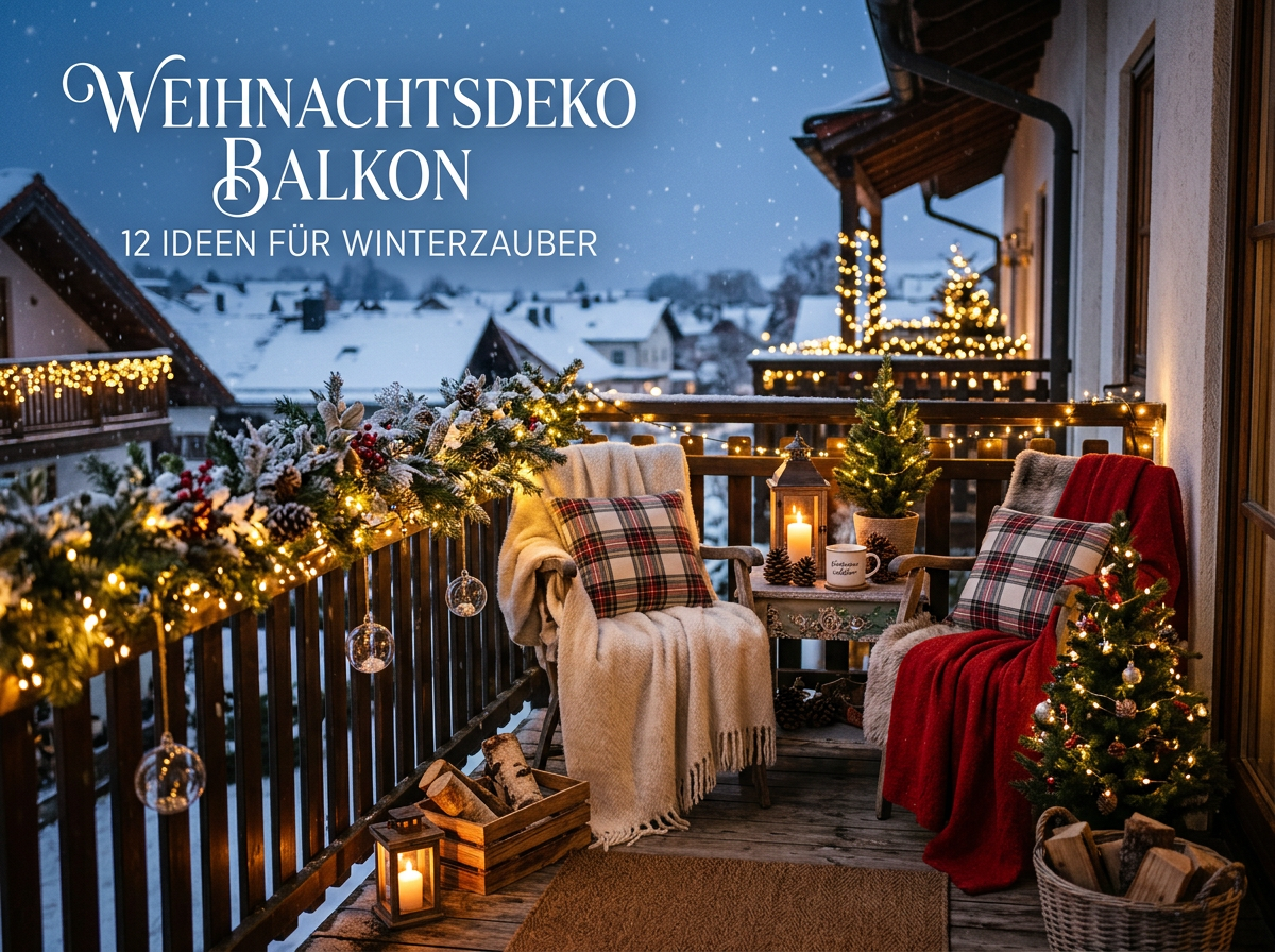 Weihnachtsdeko Balkon: 12 Ideen für Winterzauber