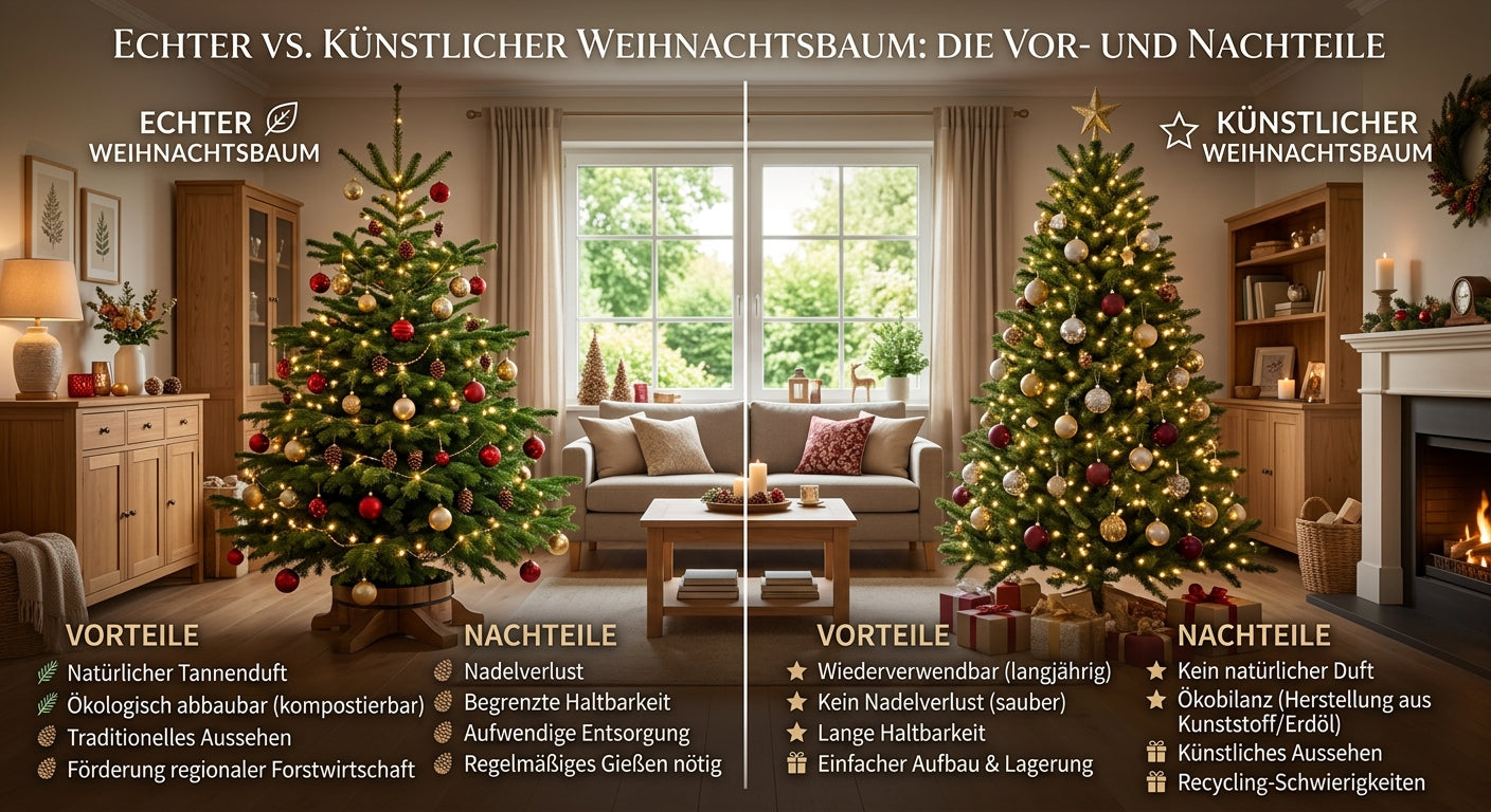 Echter oder künstlicher Weihnachtsbaum?