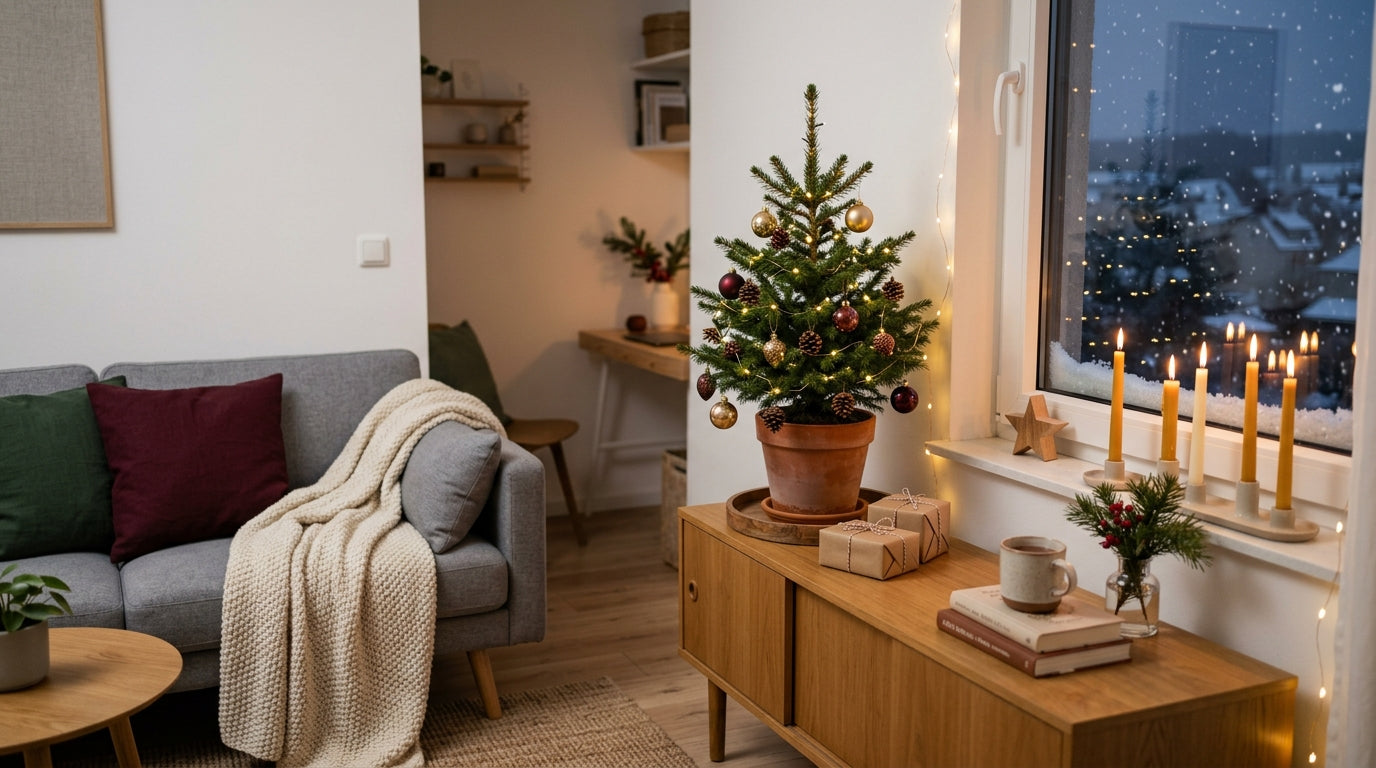 Weihnachten dekorieren auf kleinem Raum: 15 geniale Tipps & Ideen für kleine Wohnungen