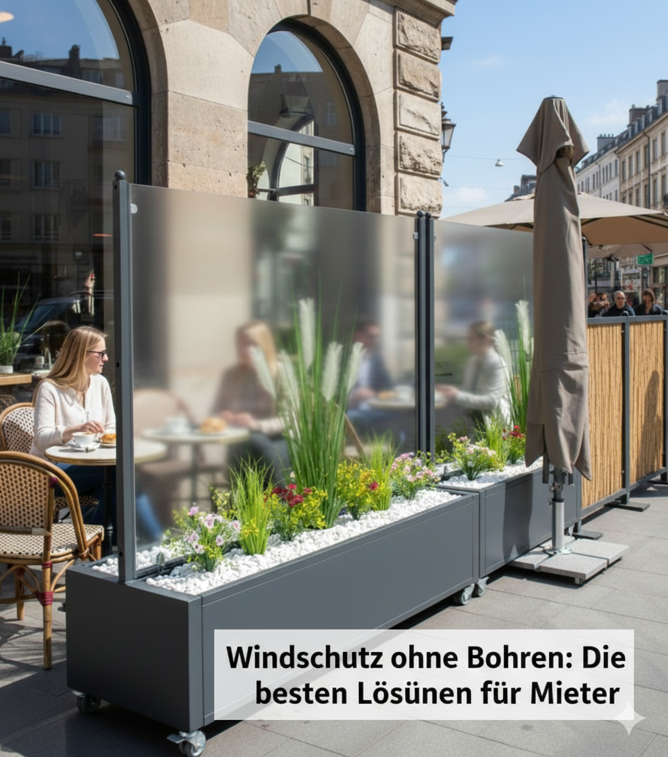Windschutz ohne Bohren: Die 9 besten Lösungen für Mieter 2026 – Balkon &amp; Terrasse