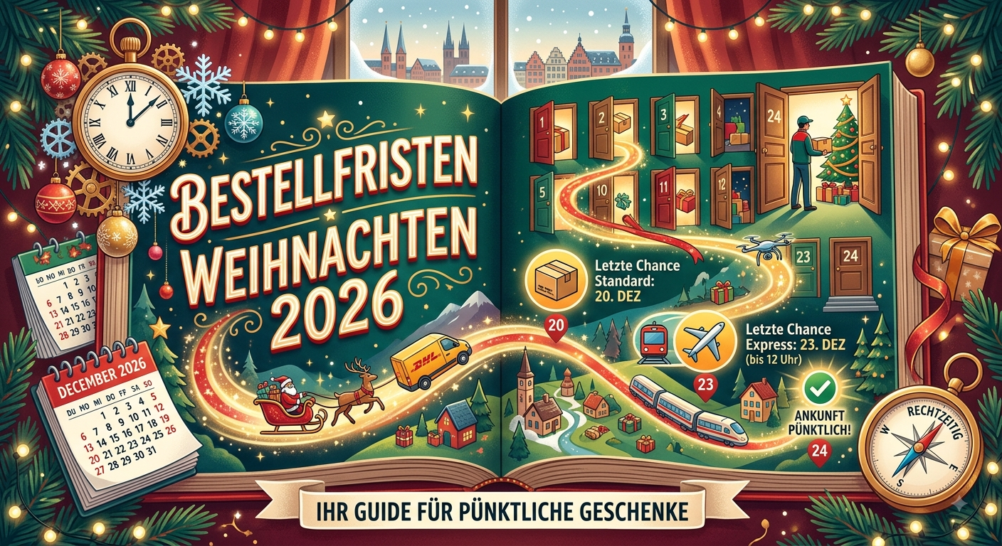Bestellfristen Weihnachten 2026: Bis wann muss ich bestellen, damit es pünktlich ankommt?