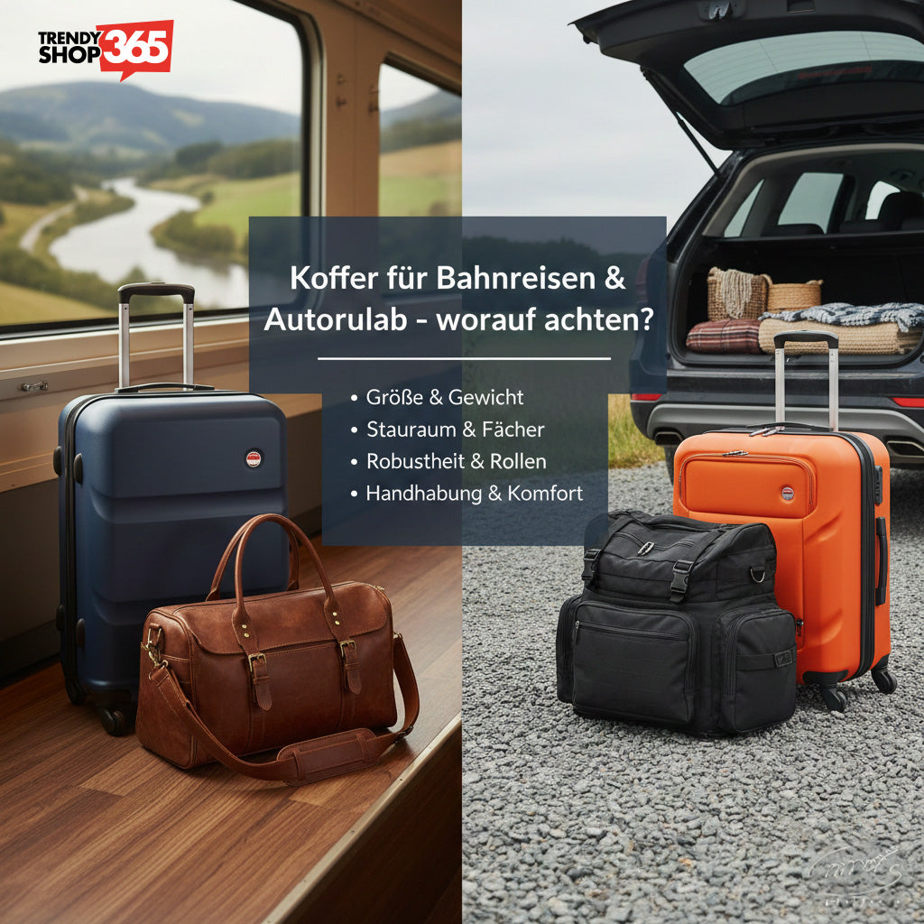 Koffer für Bahnreisen & Autourlaub 