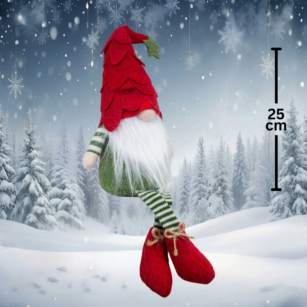 Christmas Elf 30 cm Ledge Sitter 2 Designs, 2 Pieces | Christmas Decoration
