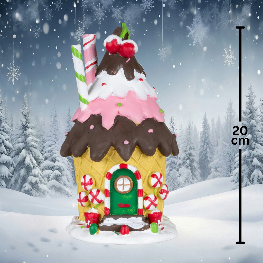 Lebkuchenhaus 20cm Eisbecher
