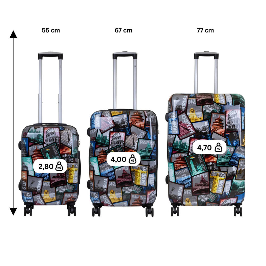 Motivkoffer Reisekoffer City verschiedene Größen lieferbar