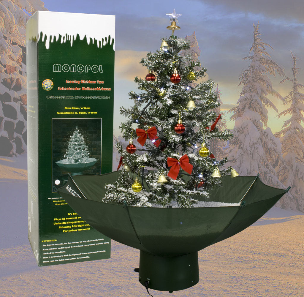 Weihnachtsbaum mit Schneefall 75cm grün