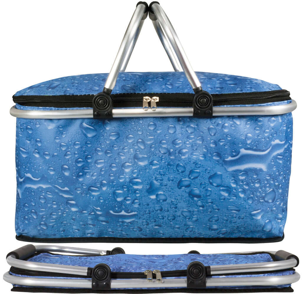 Kühlkorb Wassertropfendesign einklappbar in 2er-Pack