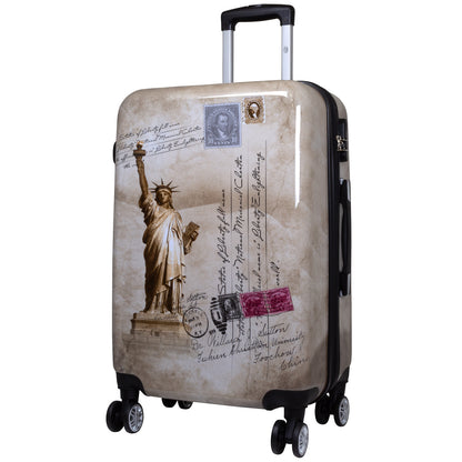 Polycarbonat Koffer- und Kofferset 3tlg New York Freiheitsstatue