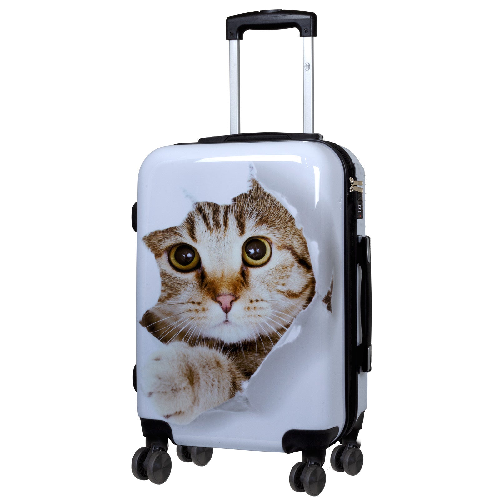 Motivkoffer Design Katze – Reisekoffer mit Motiv – Hartschale ABS/Polycarbonat – S M L – leicht & robust