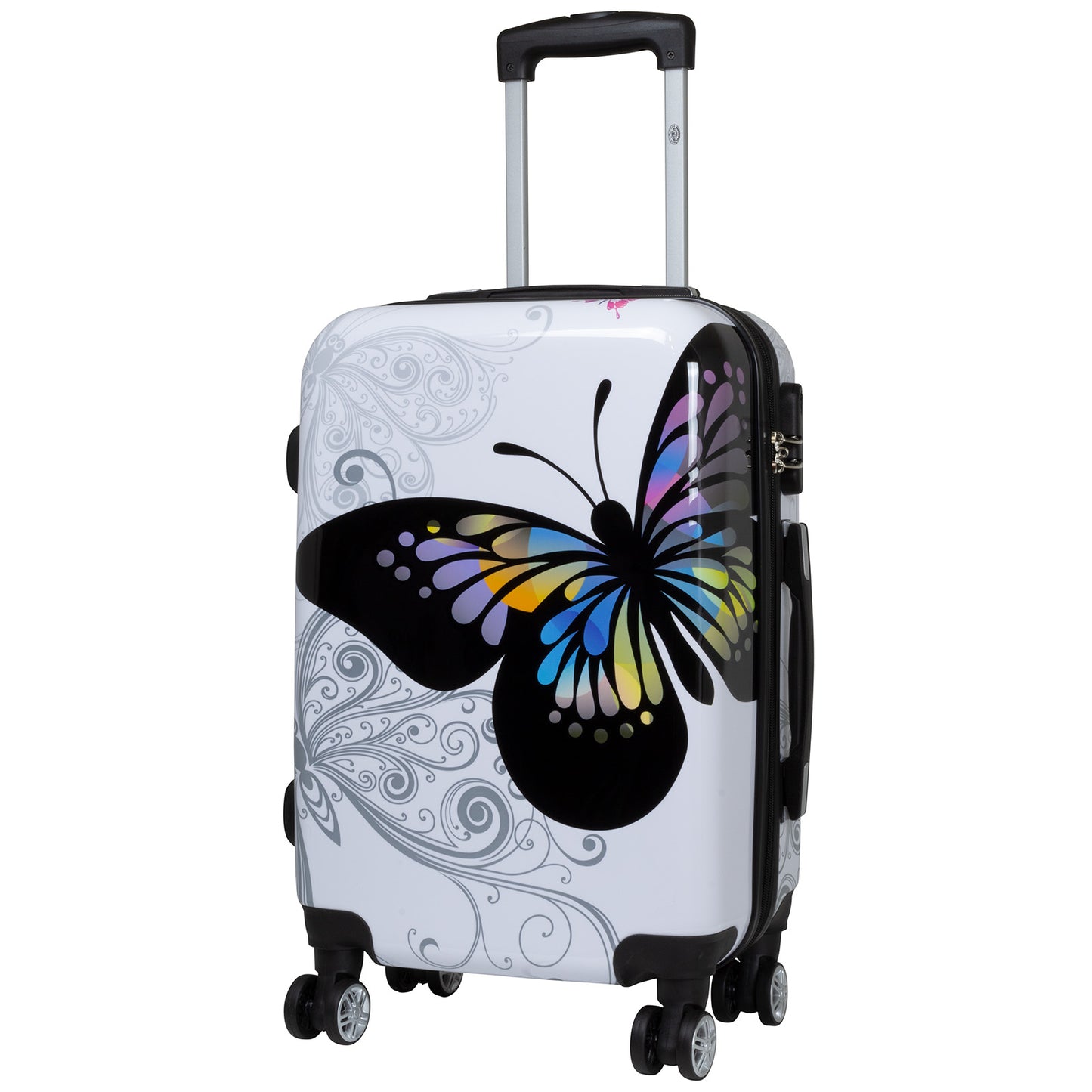 Polycarbonat Koffer- und Kofferset 3tlg Butterfly