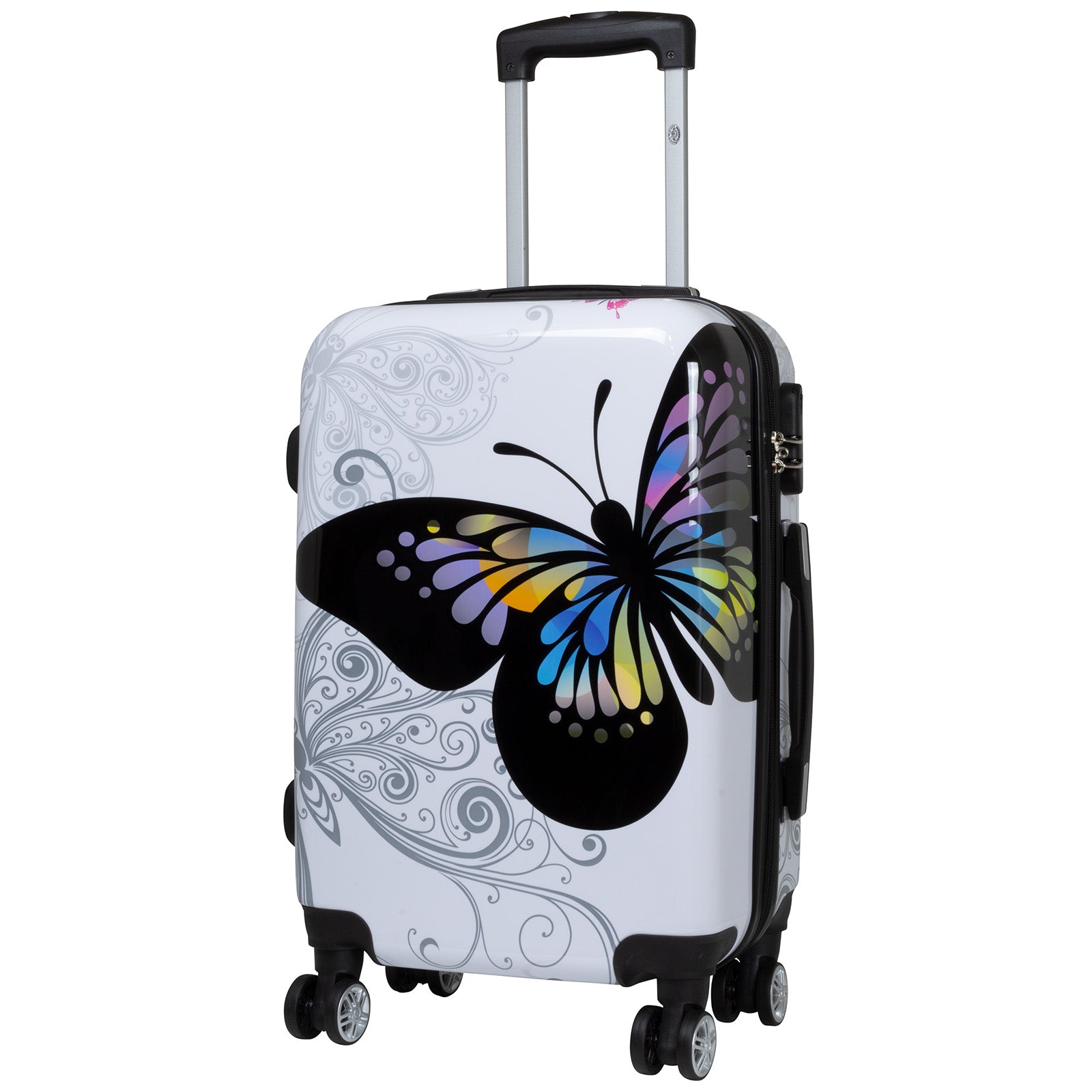Polycarbonat Koffer- und Kofferset 3tlg Butterfly