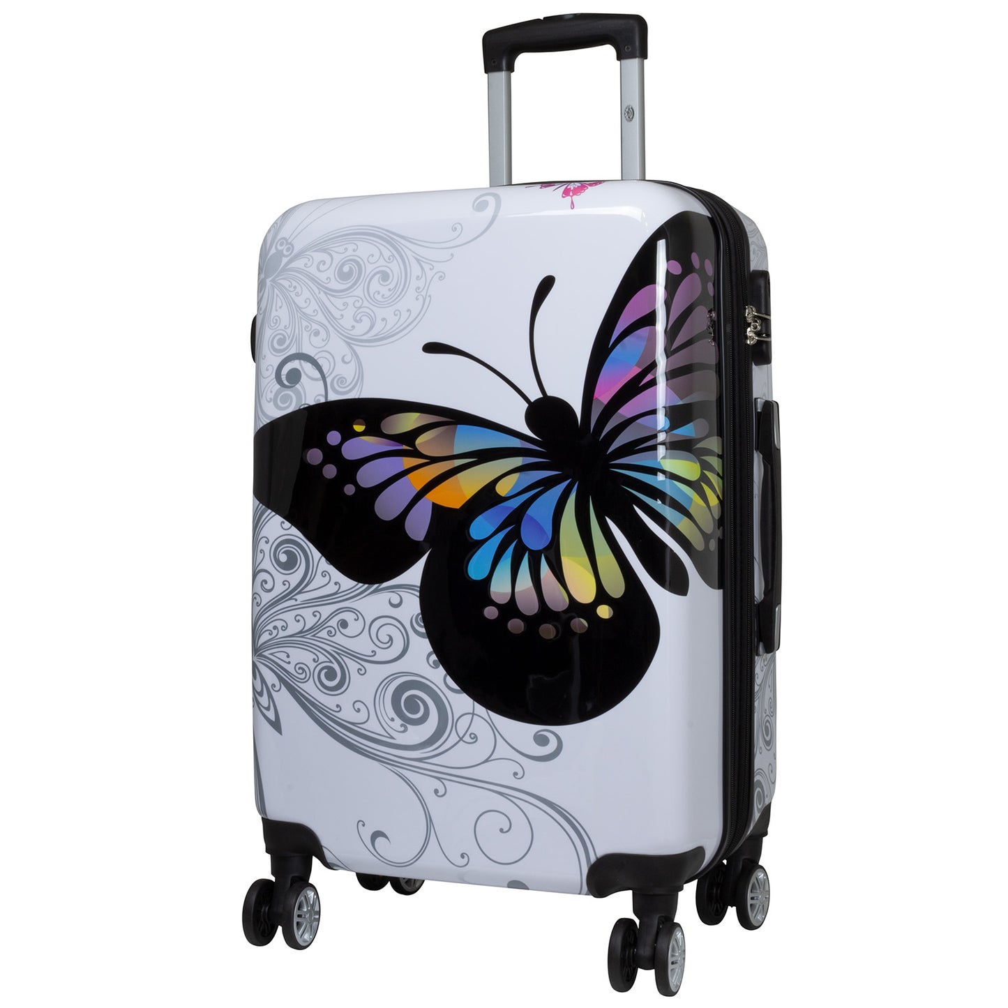 Polycarbonat Koffer- und Kofferset 3tlg Butterfly