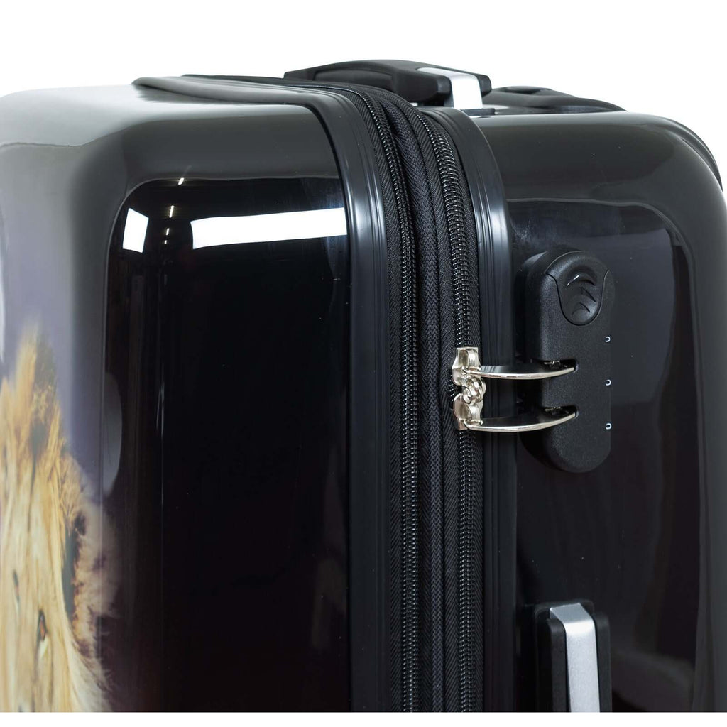 Polycarbonat großer Reisekoffer Löwe - Größe L