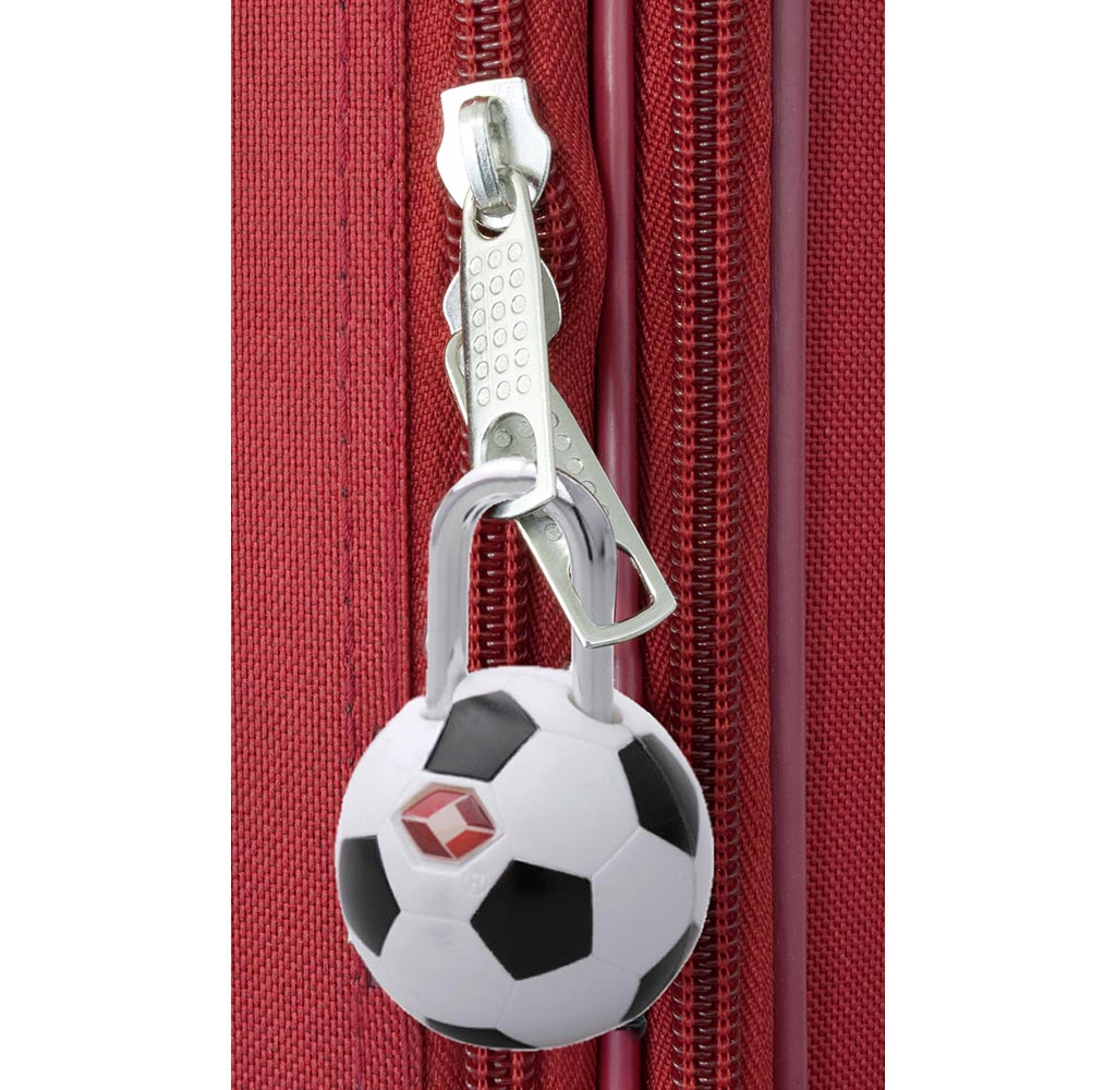 2er Set TSA-Kofferschloss Fußball
