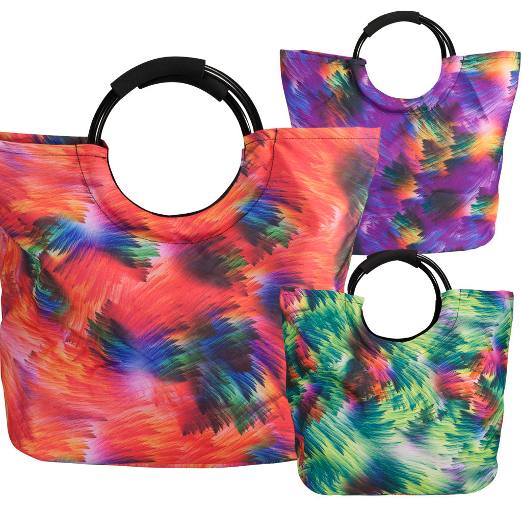 2 Stück XL Strandtasche 40x42x26cm Breite veränderbar Shoppingtasche