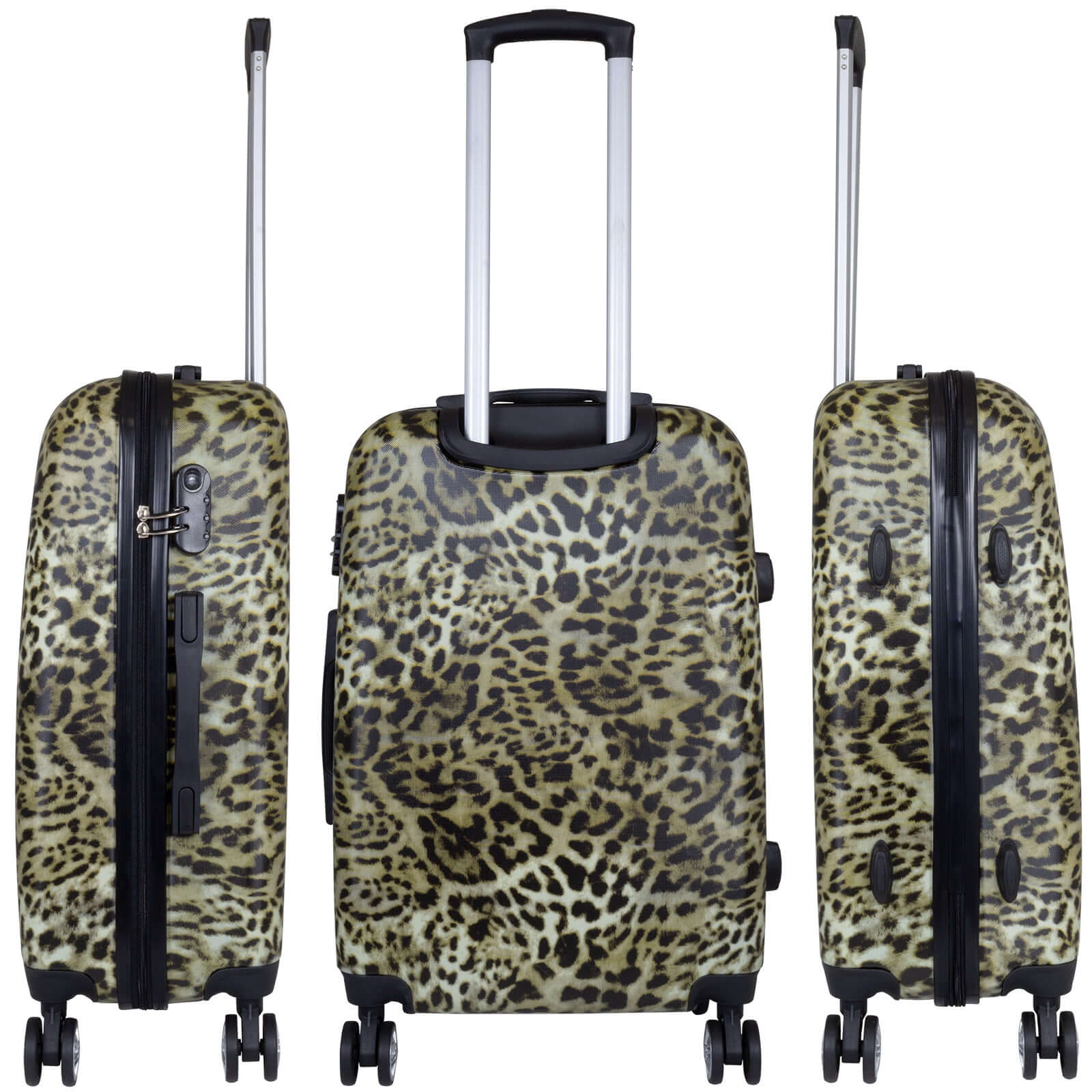 Motivkoffer und Kofferset 3tlg Leopard
