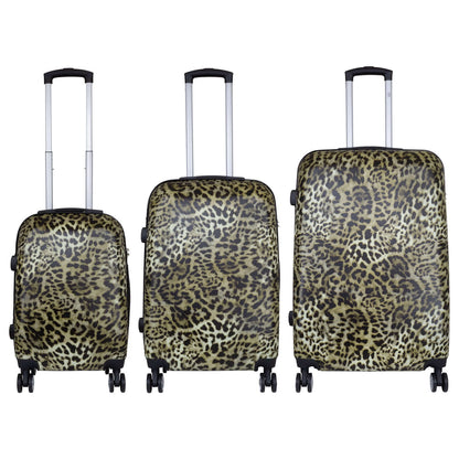 Motivkoffer und Kofferset 3tlg Leopard