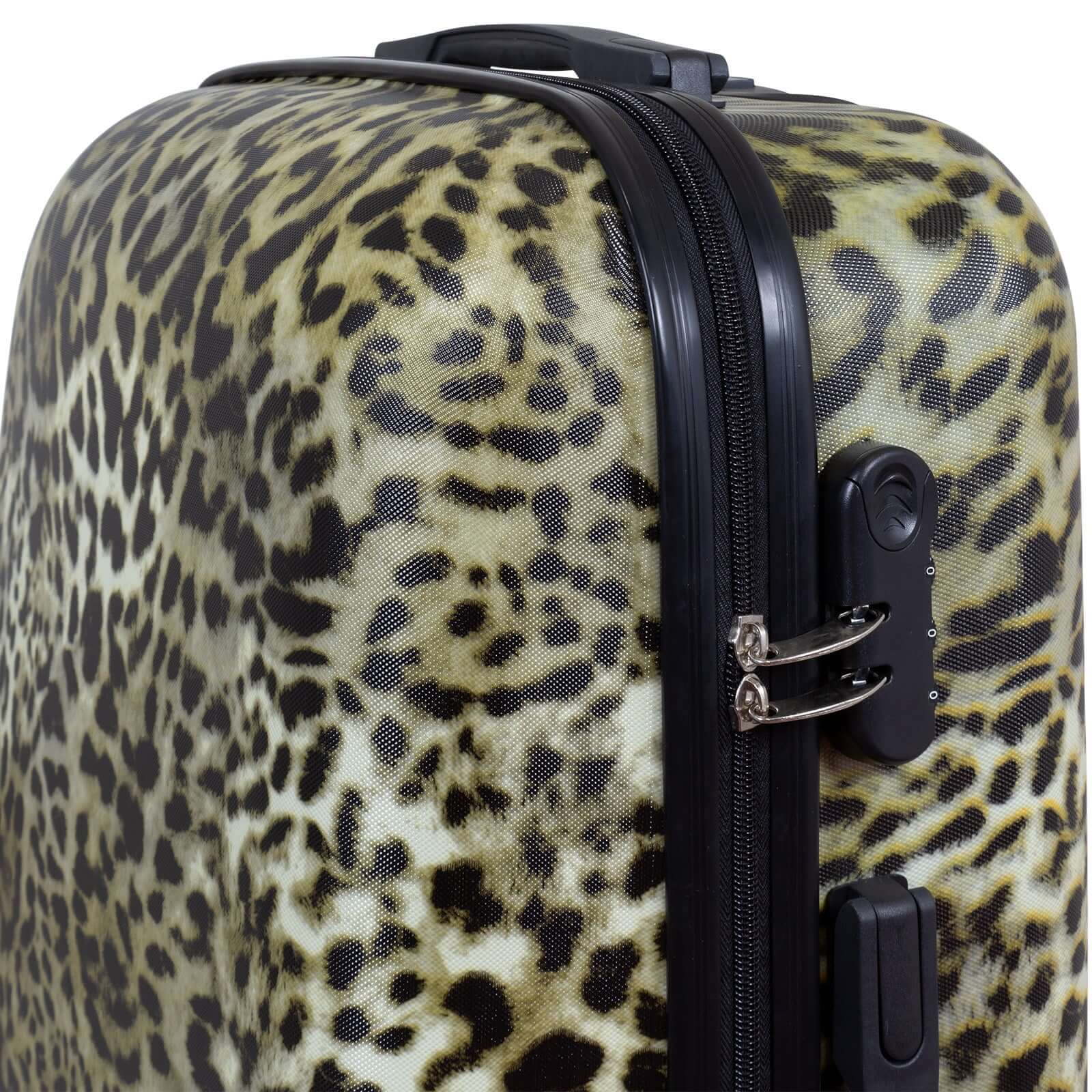 Motivkoffer und Kofferset 3tlg Leopard