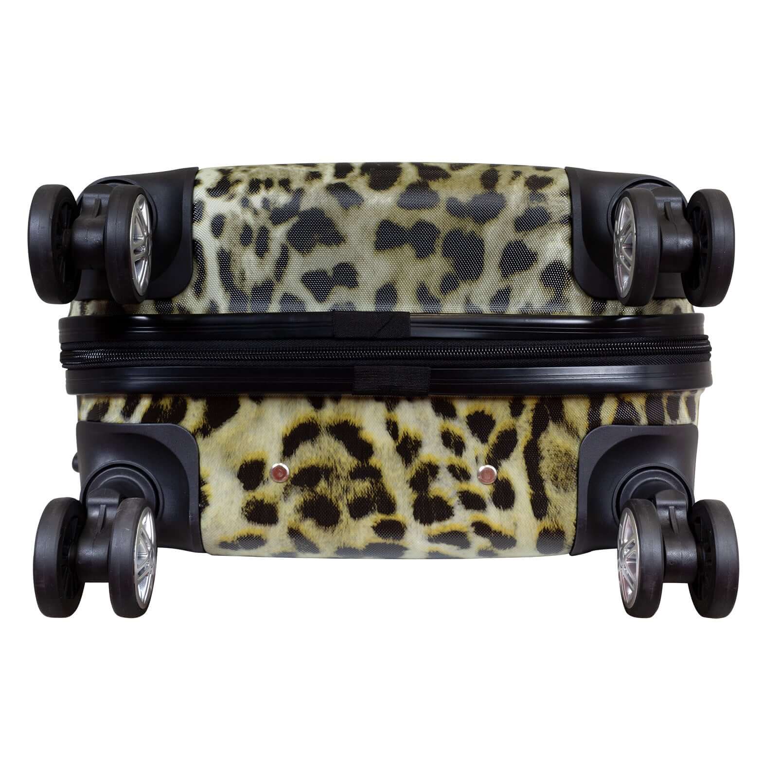 ABS großer Reisekoffer Leopard - Größe L