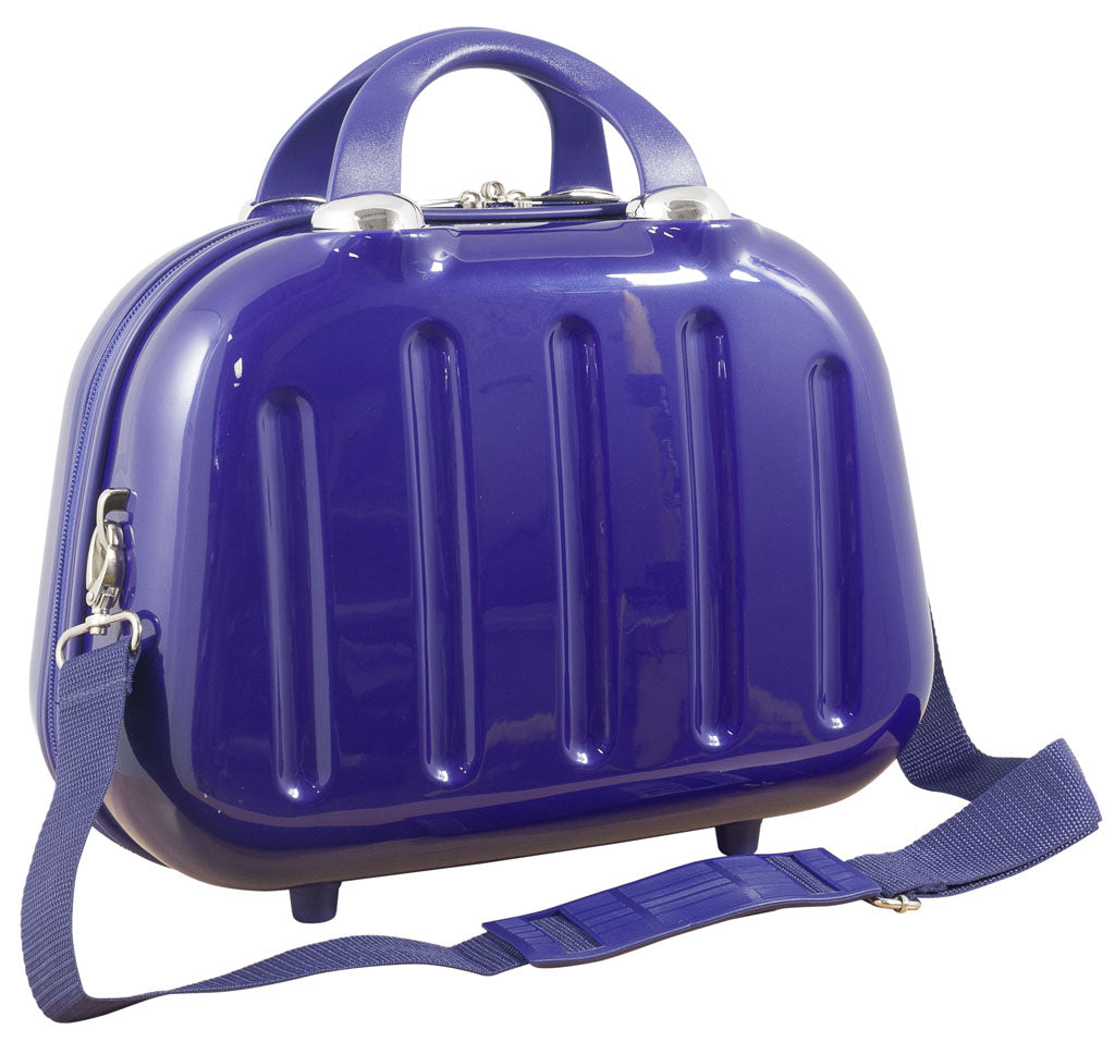 Beautycase Hartschale - Schminkkoffer 14 Liter blau