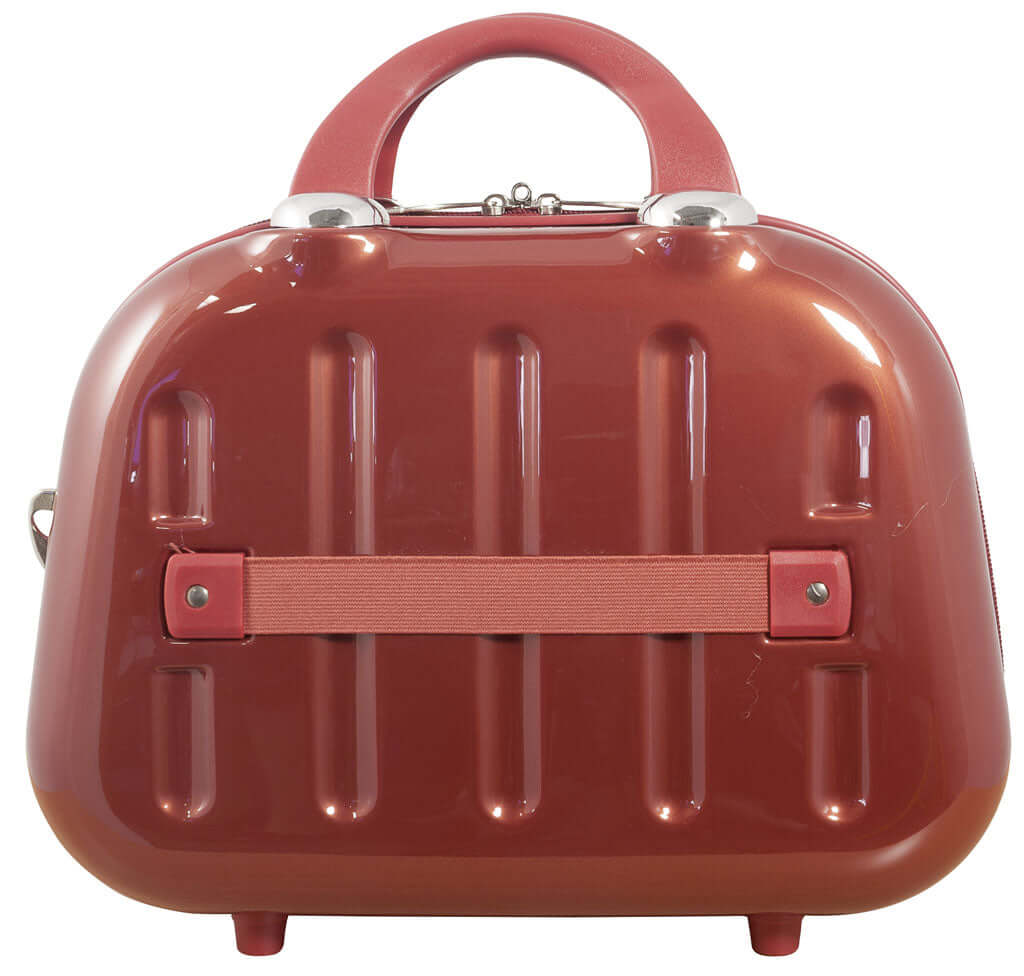 Beautycase Hartschale - Schminkkoffer 14 Liter rot