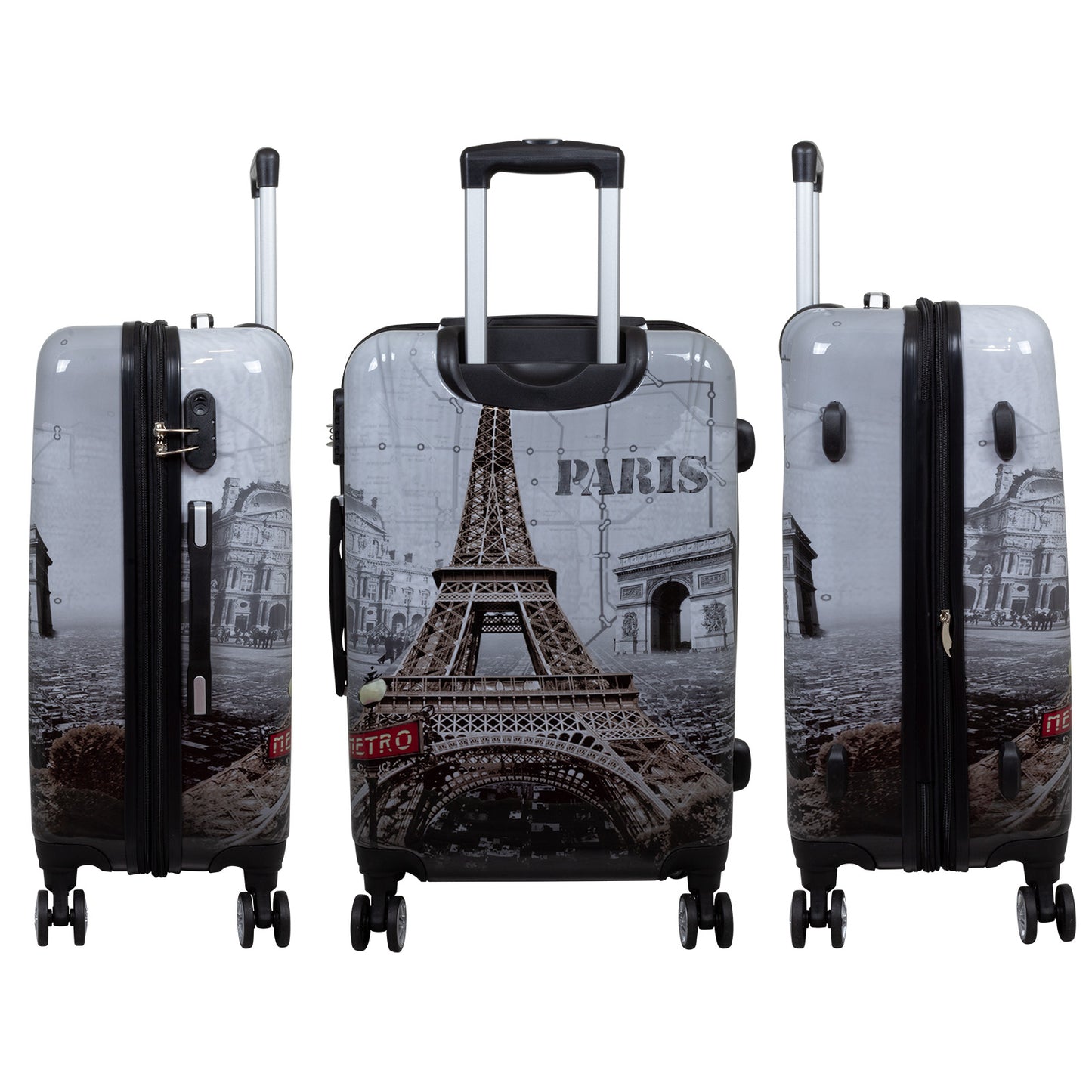 Polycarbonat großer ReiseKoffer Paris - Größe L